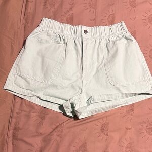 Francesca's Collections High Waist Light Blue Shorts